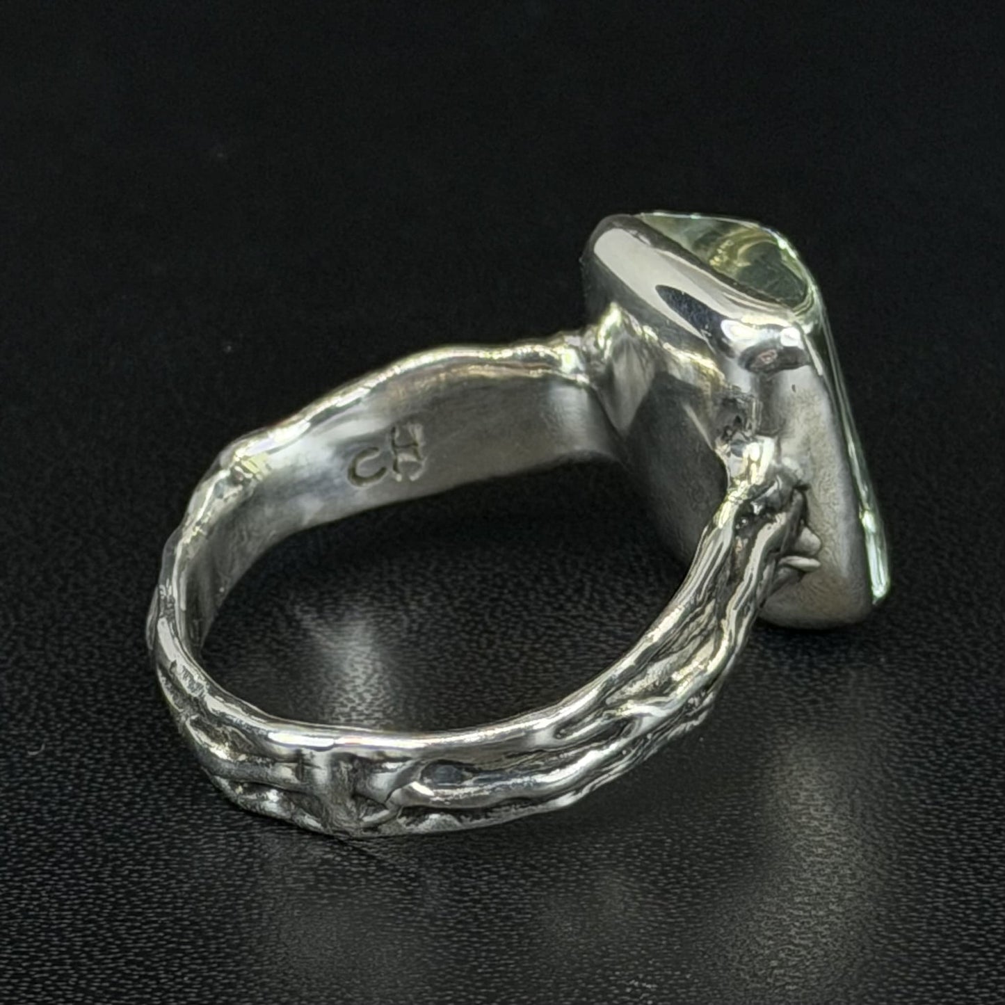 Specimen aquamarine ring
