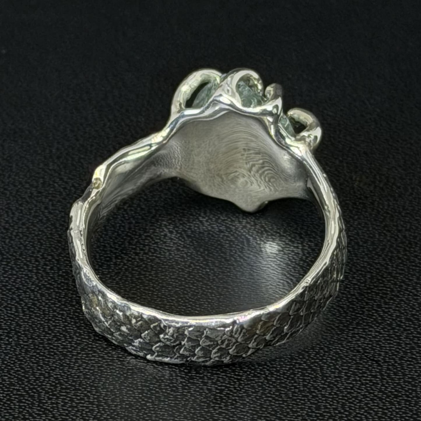 Lizard aquamarine ring