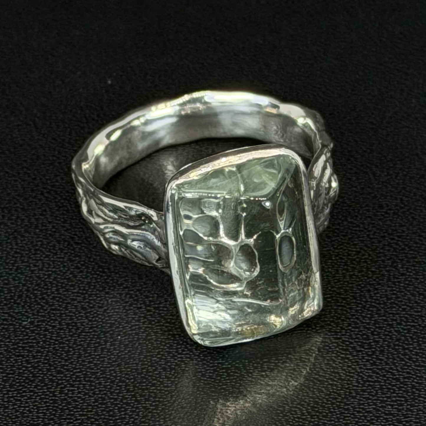 Specimen aquamarine ring