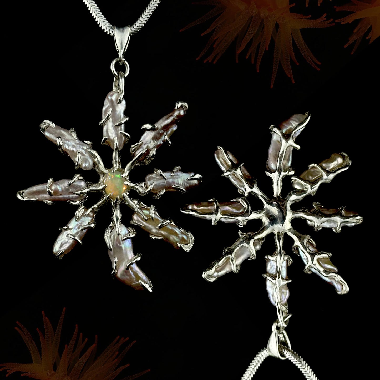 Corallium pendant