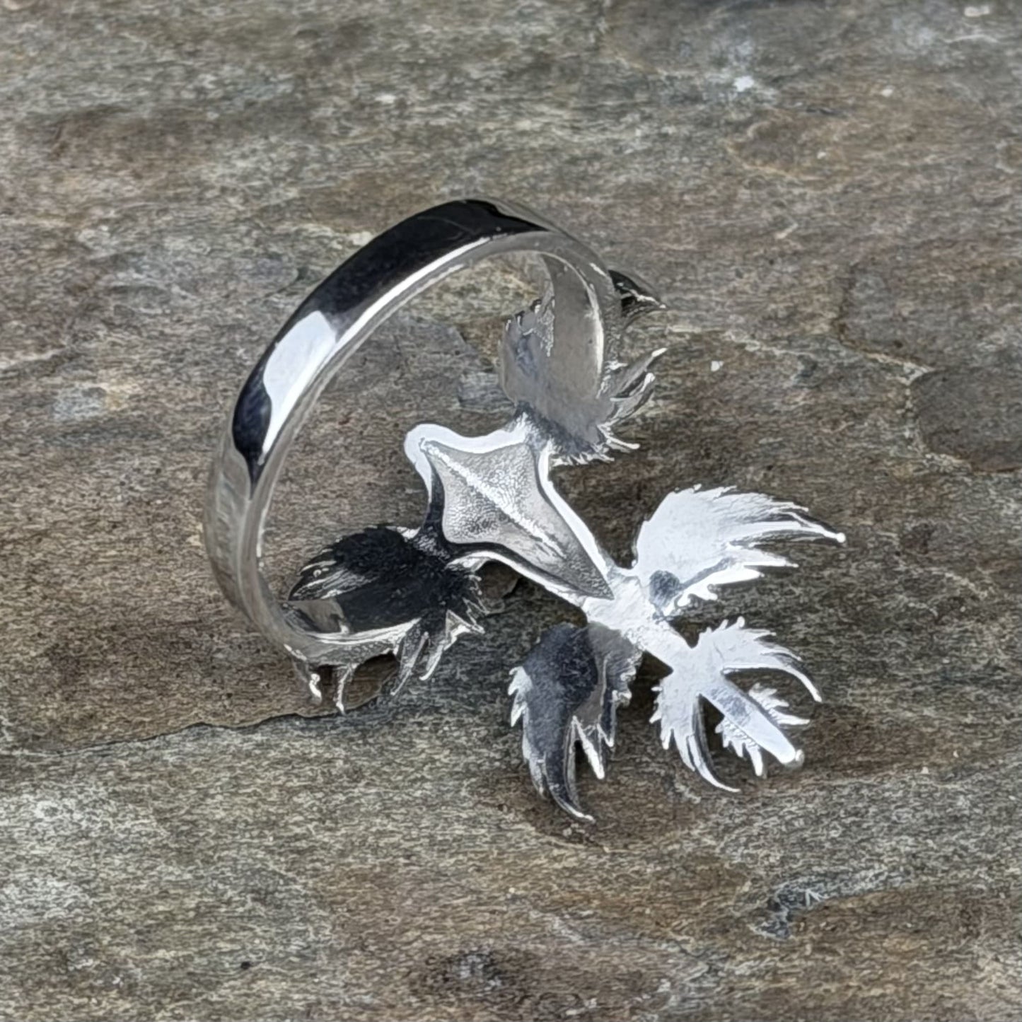 Blue dragon ring