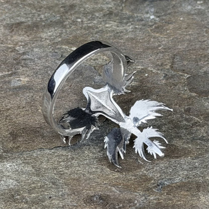 Blue dragon ring