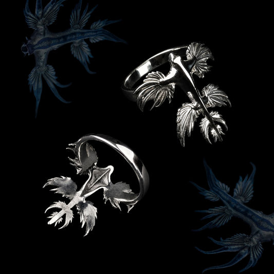 Blue dragon ring