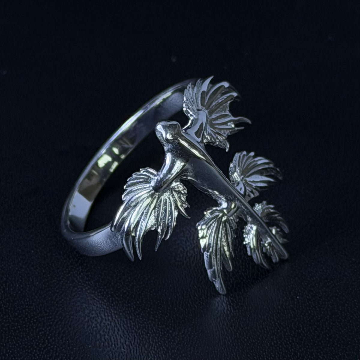 Blue dragon ring