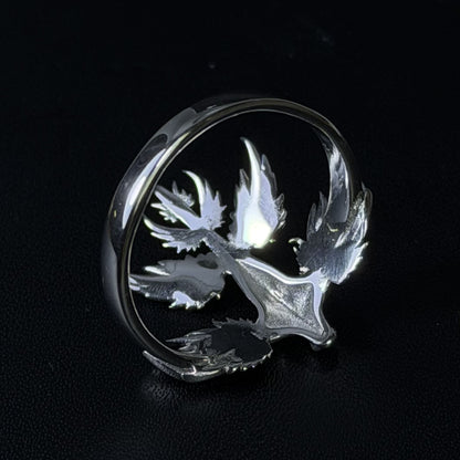 Blue dragon ring