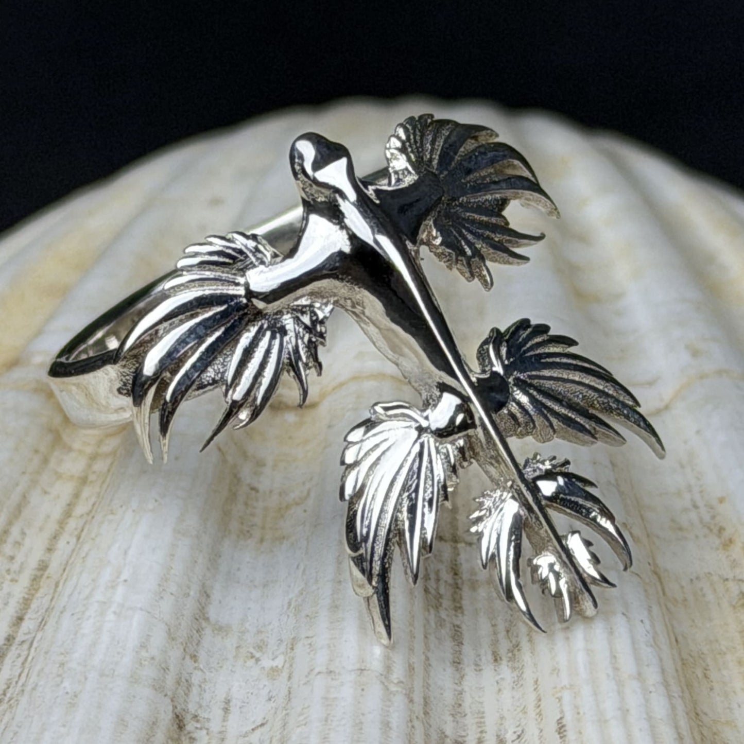 Blue dragon ring