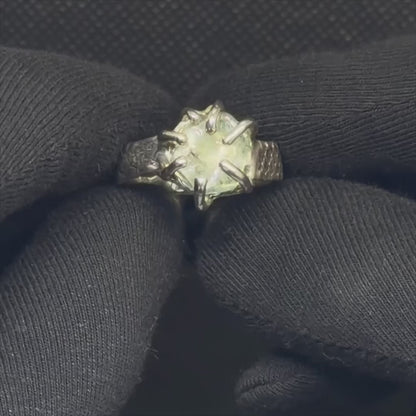 Lizard aquamarine ring
